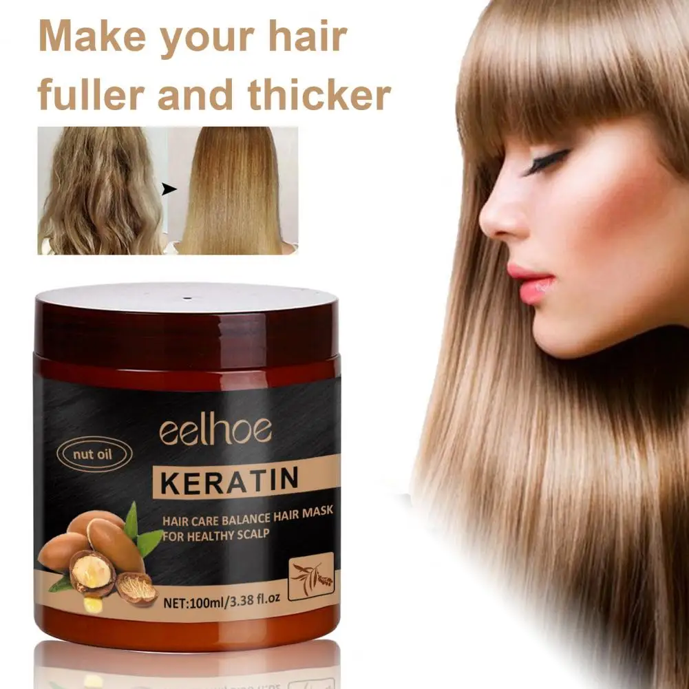 Promova o condicionador do crescimento do cabelo, queratina do óleo de Argan, reparo danificado seco do cabelo, liso, promoção