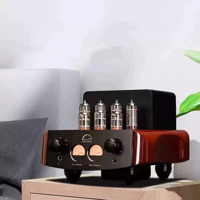 E15i Vacuum Tube Integrated Amplifier ECC83+ECC82 Drive 4xEL84 15W RMS 6Ω Bt Decoding DAC Headphone Amp Classic Design