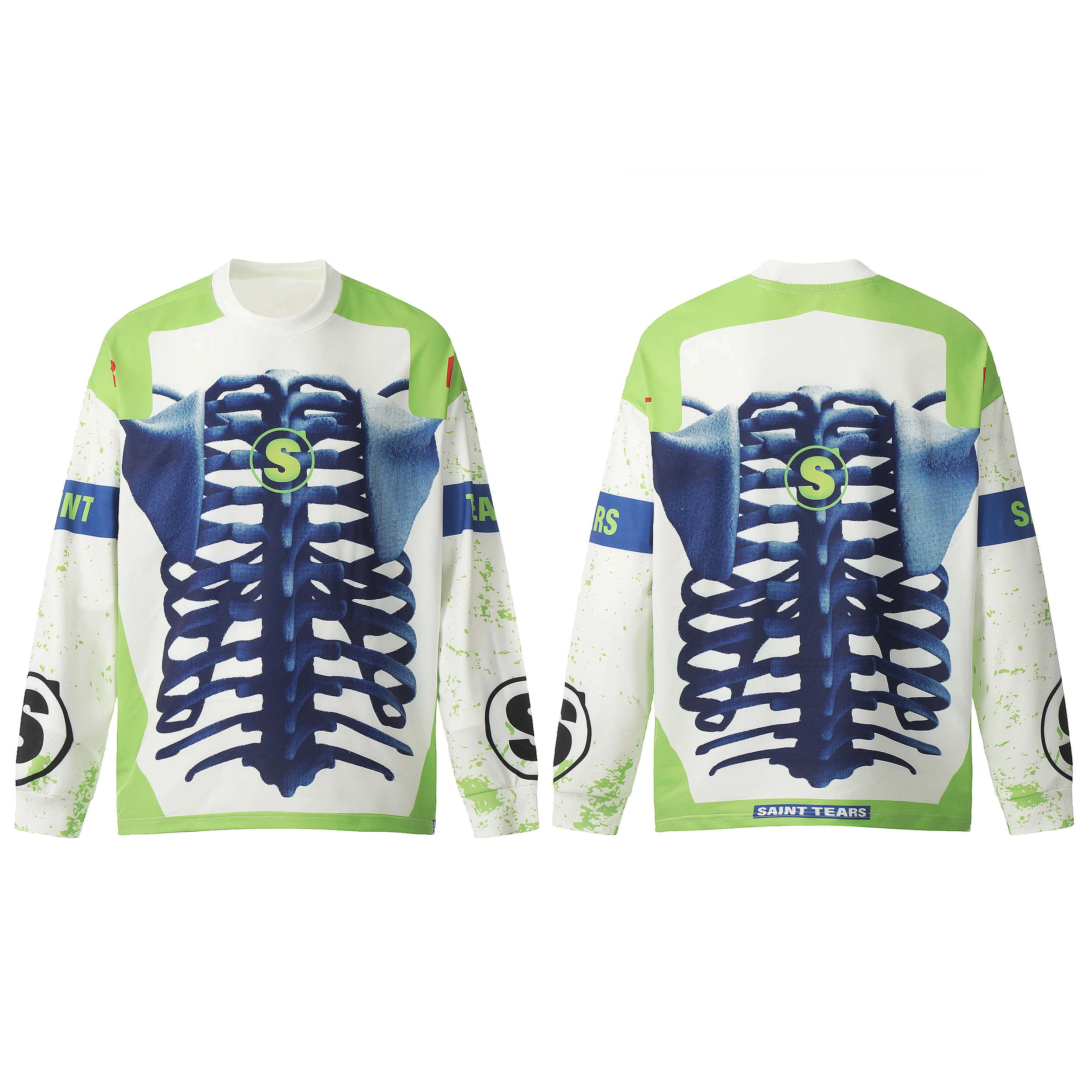 

Осенне-зимняя новая винтажная мужская и женская свободная повседневная футболка с длинными рукавами и 3D граффити, тренд ropa hombre