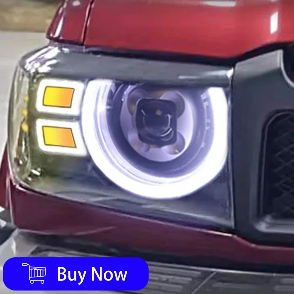 For Toyota Land Cruiser LC71 LC76 LC78 LC79 2006-2023 Car Lights Assembly Upgrade Guard Style LED Projector Lens Accessories
