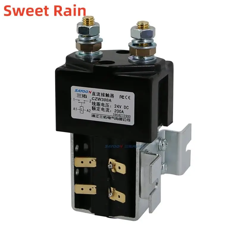 

SAYOON DC Contactor CZW300A ZJW300A Power Relay 12V 24V 36V 48V 60V 72V 96V for Car Electric Forklift Trucks Ships Battery