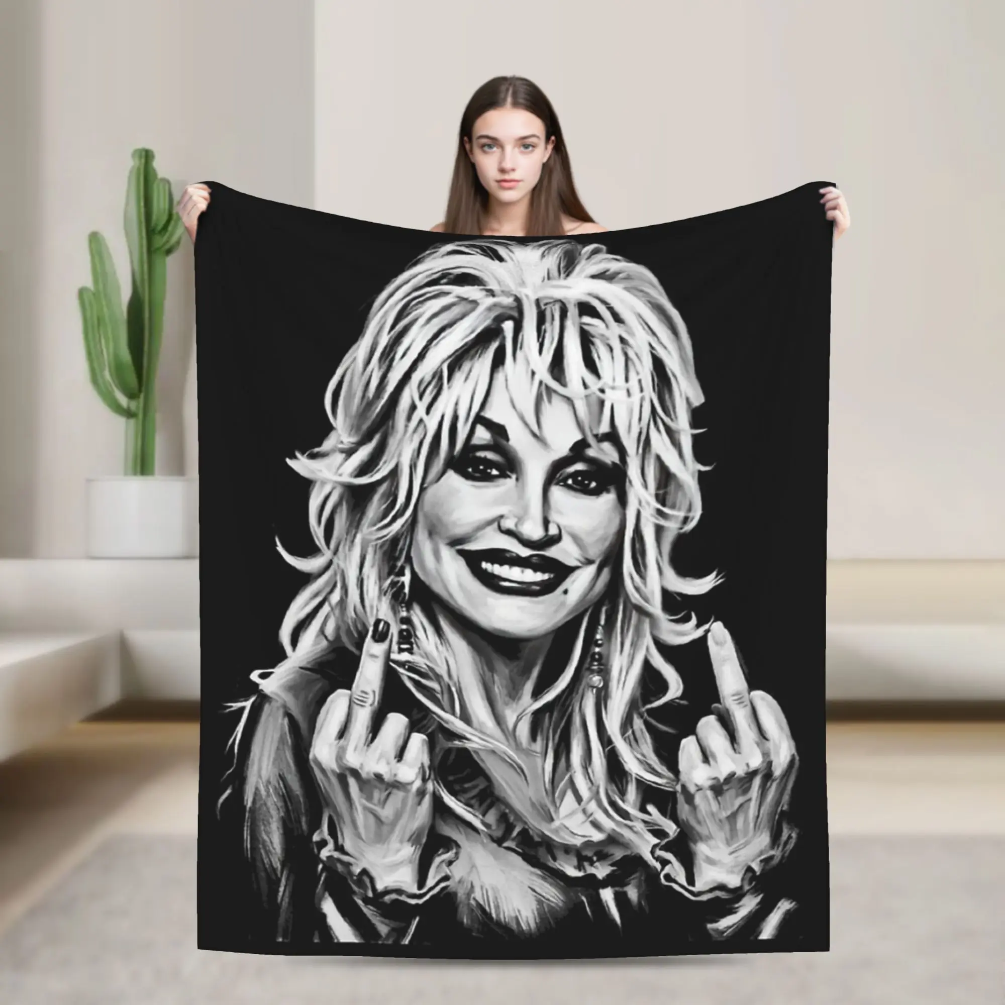 RIP Dolly Parton Throw Blanket for Couch  Soft Cozy Plush Blanket 50x60 Inch Multi-size Bedspreads for All Seasons