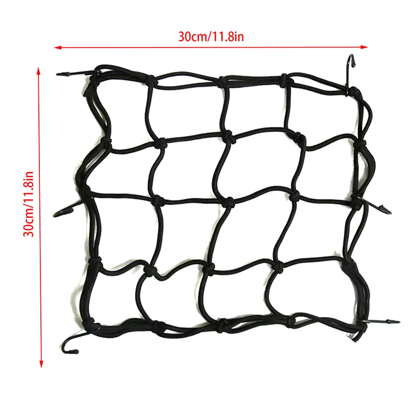 1 Pcs Motorcycle Luggage Net Helmet Mesh Fuel Tank Storage Rubber Band Luggage Compaction Storage Cargo Sorting Net