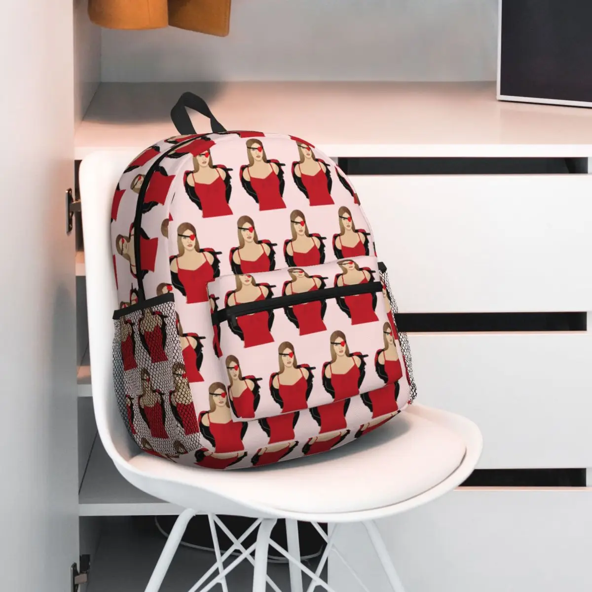 

Lana Del Rey Valentines Skims Illustration Print Backpack Student BookBag Kids School Bag Laptop Shoulder Bags for Boys Girls