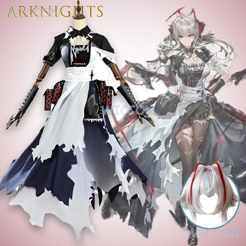 

Arknights Game Точный наряд Полный комплект с аксессуарами Wiš'adel Supernova Косплей Костюм для женщин Хэллоуин Вечеринка