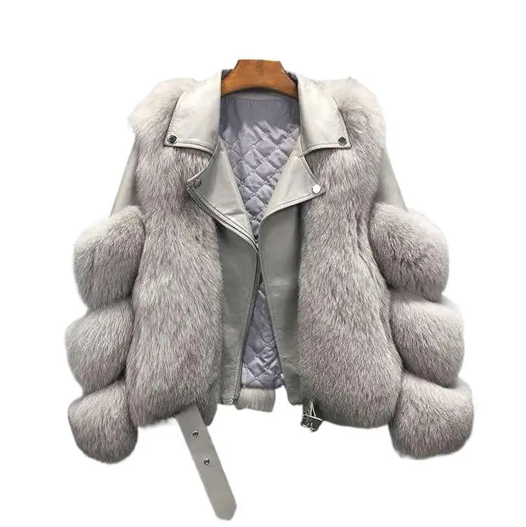 

2025 Women's Clothing Fashion Imitation Fox Fur Fur Short Coat Winter New 1125