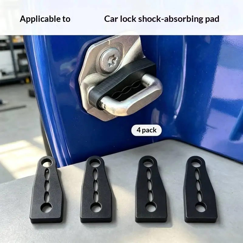 4Pcs Car Door Anti-Shock Buffering Pads For Door Edge Prevent Slamming Noise And Vibration Cushion Universal Auto Accessories