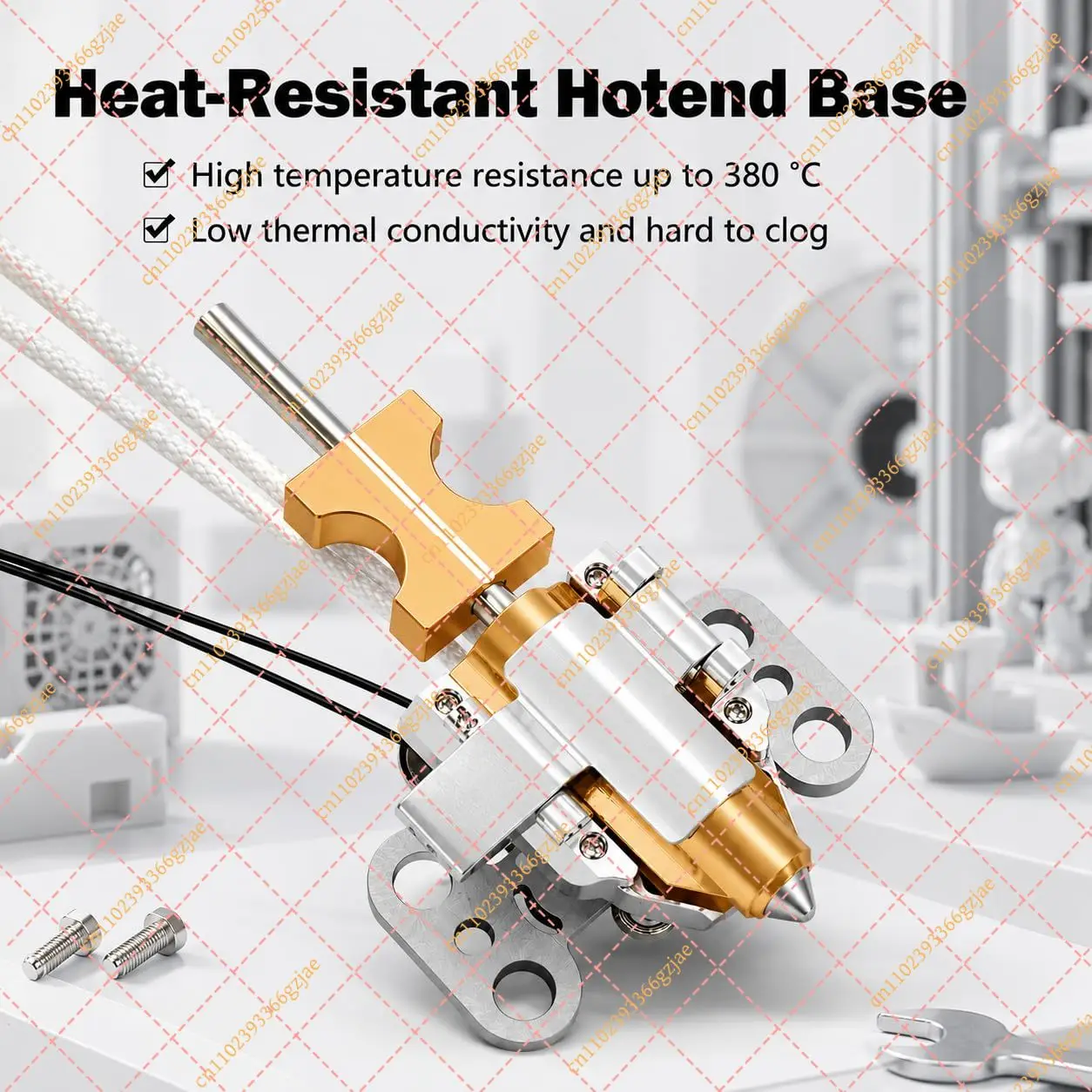 0.25/0.4/0.6/0.8mm Nozzle and Hotend Heating Assembly Kit Quick-Detachable Print Head Replacement Parts
