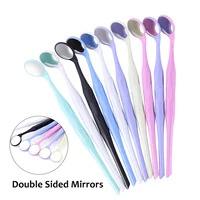 10 unids/caja espejos bucales de doble cara Autoclavable superficie frontal Premium Reflector de examen bucal espejo Oral blanqueamiento dental