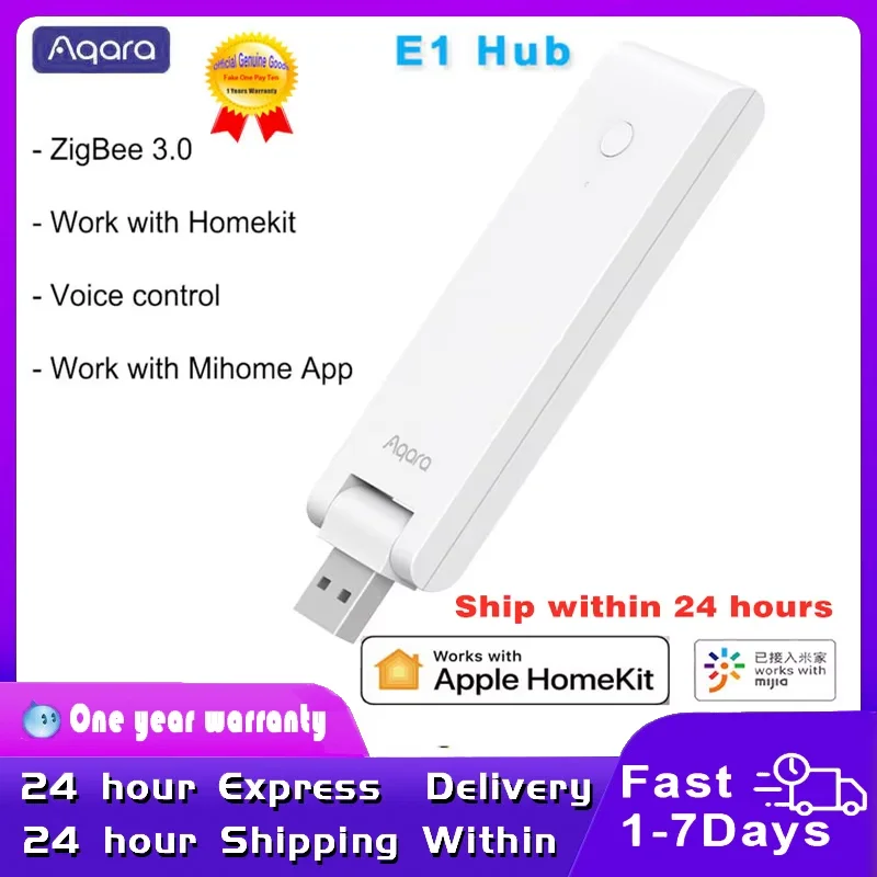 

Умный USB-хаб AQARA E1 Zigbee, беспроводной хаб с дистанционным управлением для Xiaomi Mijia, Apple Homekit, 2024