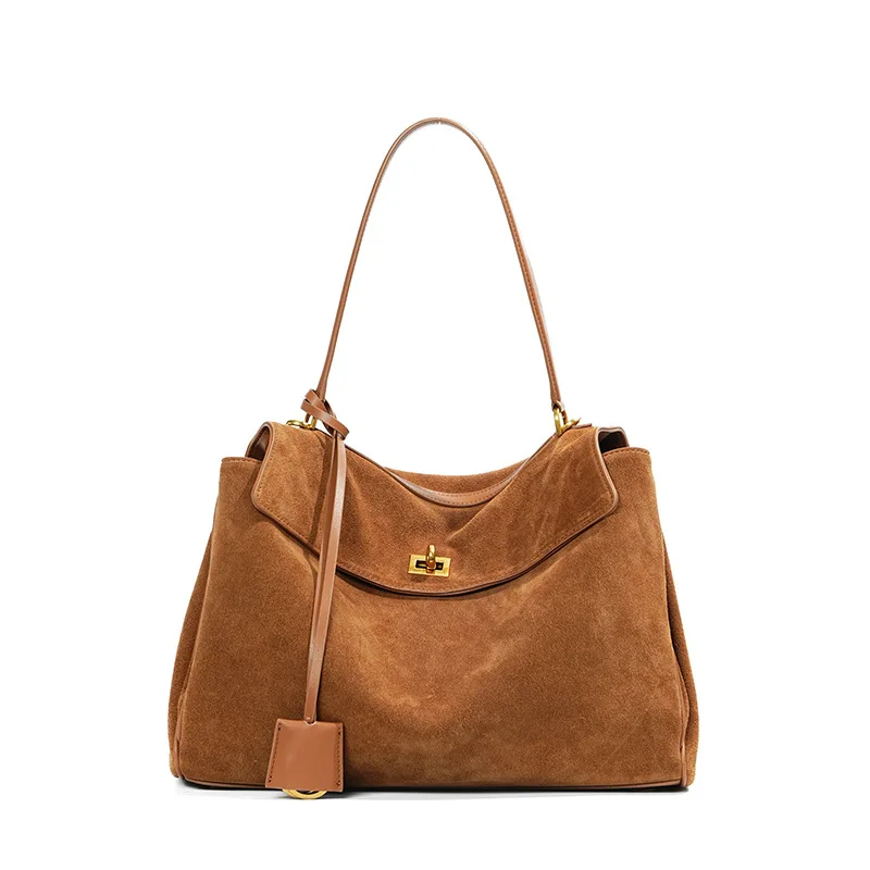 Echte Ledertasche für Damen! Rodeo Frosted Cowhide, große Kapazität, vielseitige Tragemöglichkeiten, ein Muss für stilvolles Reisen