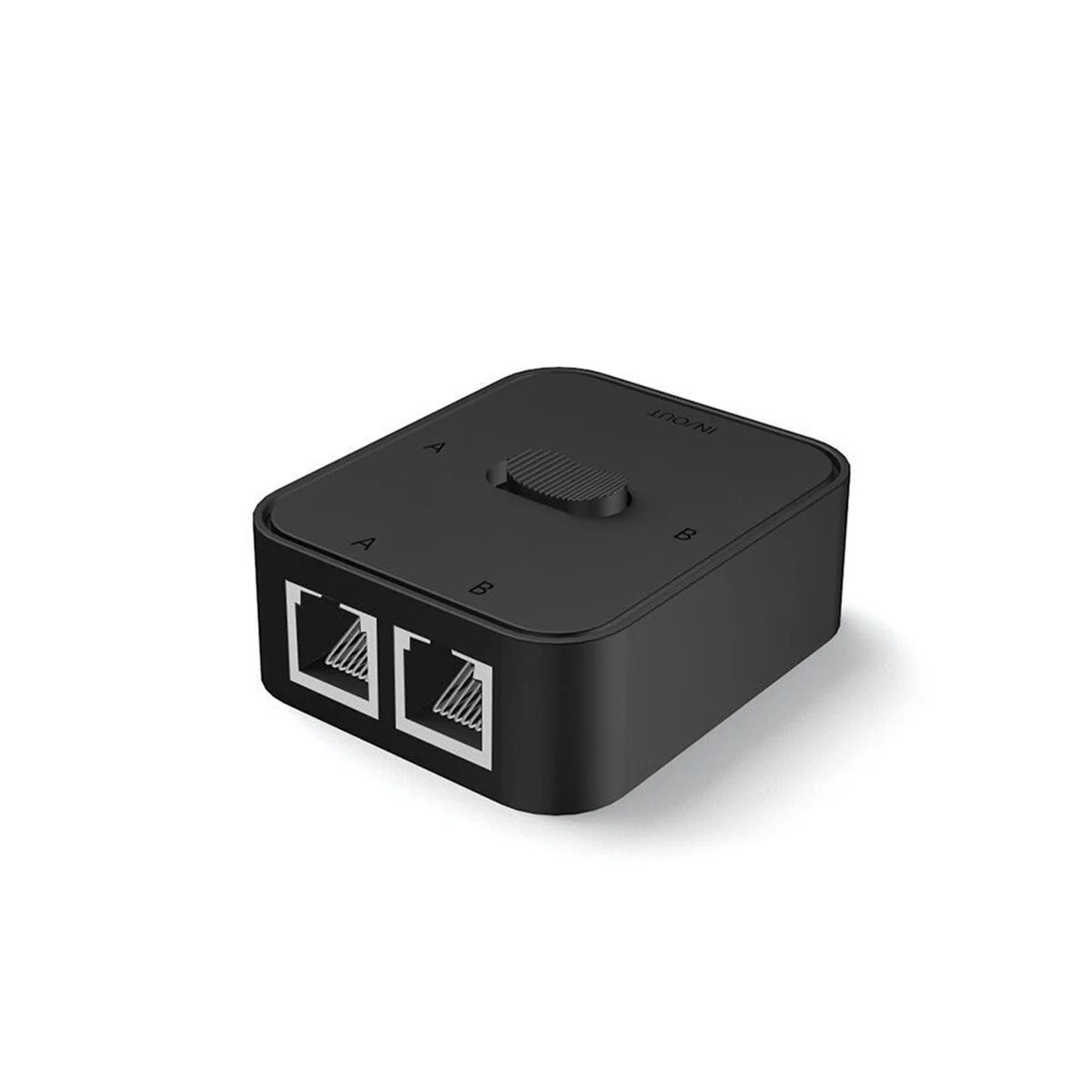 Network Switch Selector para rede interna e externa, 2 portas, RJ45, LAN, CAT6, 1000Mbps, 2 em 1 saída, 1 em 2 fora