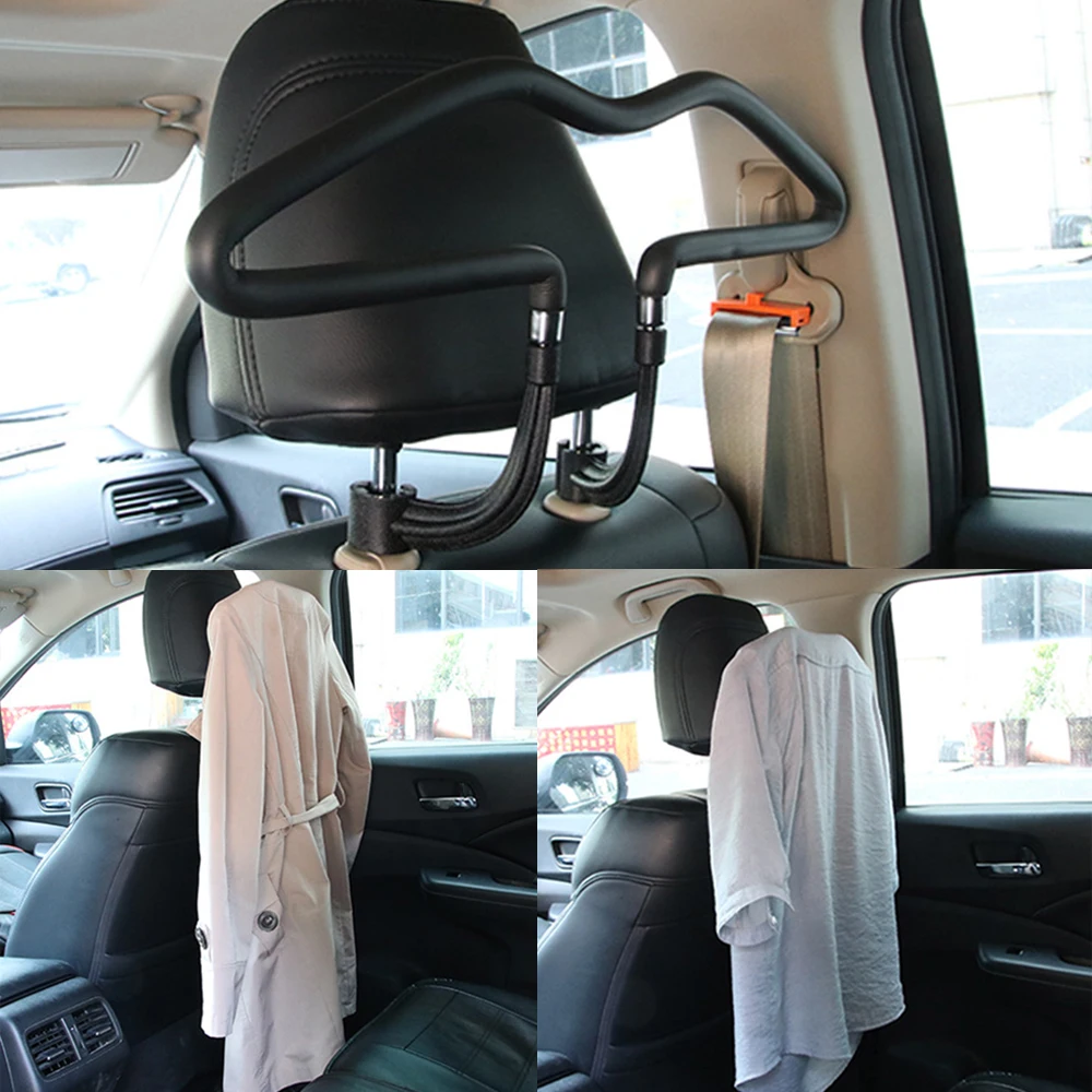 

Car Coat Shirt Suits Jacket Hanger Back Seat Headrest Stainless Steel PU Clothes Holder Rack Hook Auto Hooks Hanger Accessories