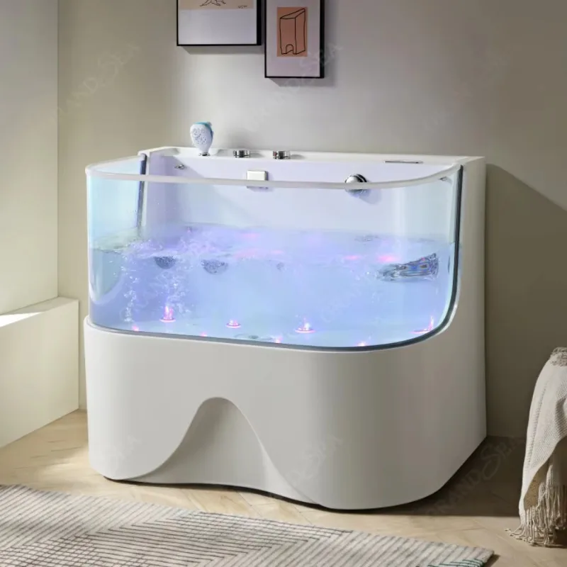 

Indoor Pet Hydromassage Bathtub for Dogs and Cats Cleaning Grooming Bath Shower Tub