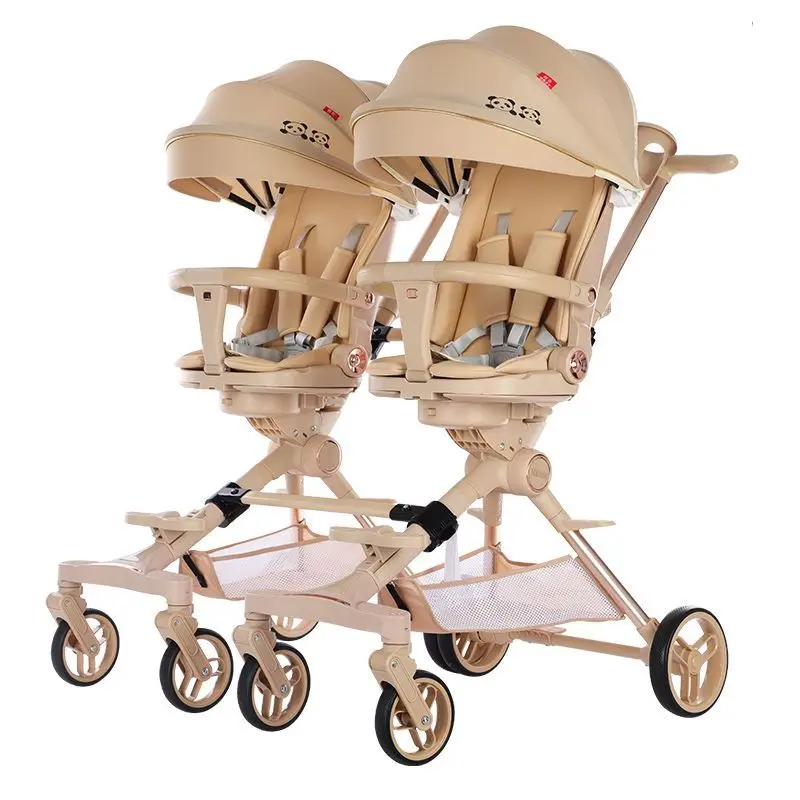 

Twin strollers can sit lie down split and fold