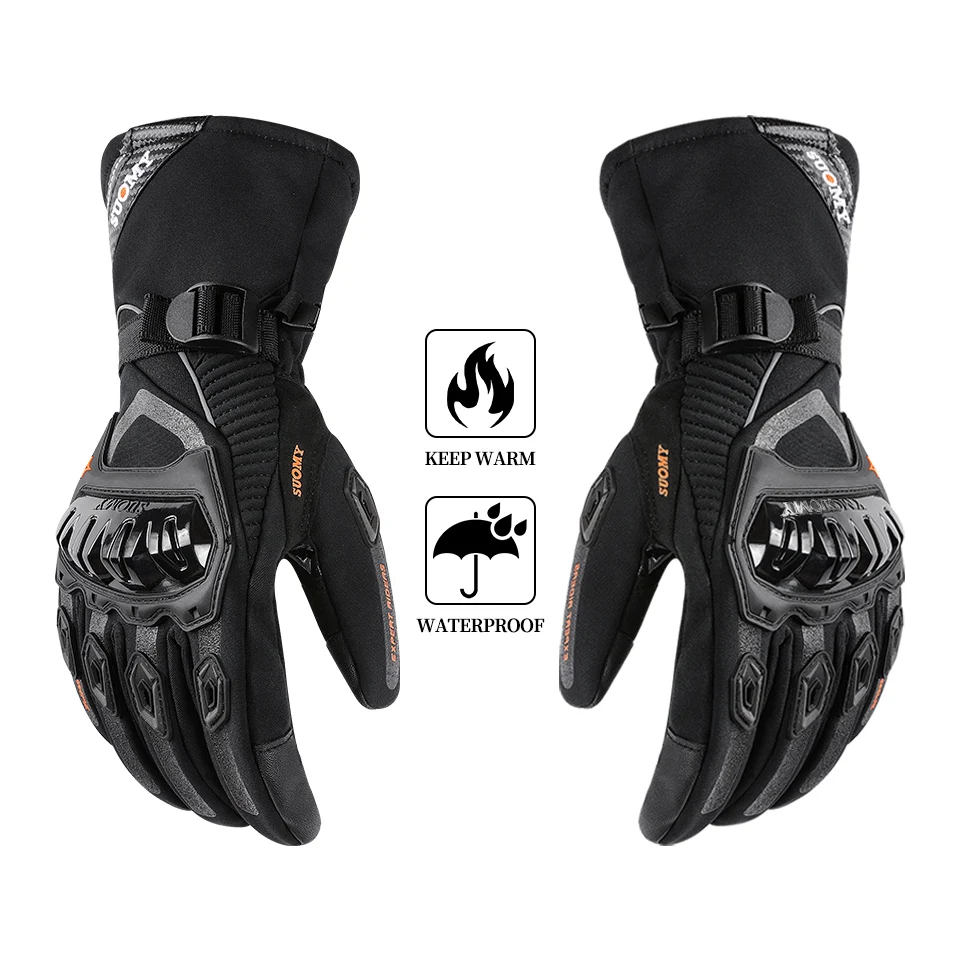 

Motorcycle Gloves Can Be Touch Screen Winter Waterproof And Windproof Gant Moto Guantes Men's Women's Cycling Gloves