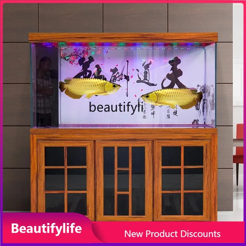 

V3286 Super White Glass Dragon Fish Tank Screen Medium Ecological Bottom Filter Automatic Circulation Living Room