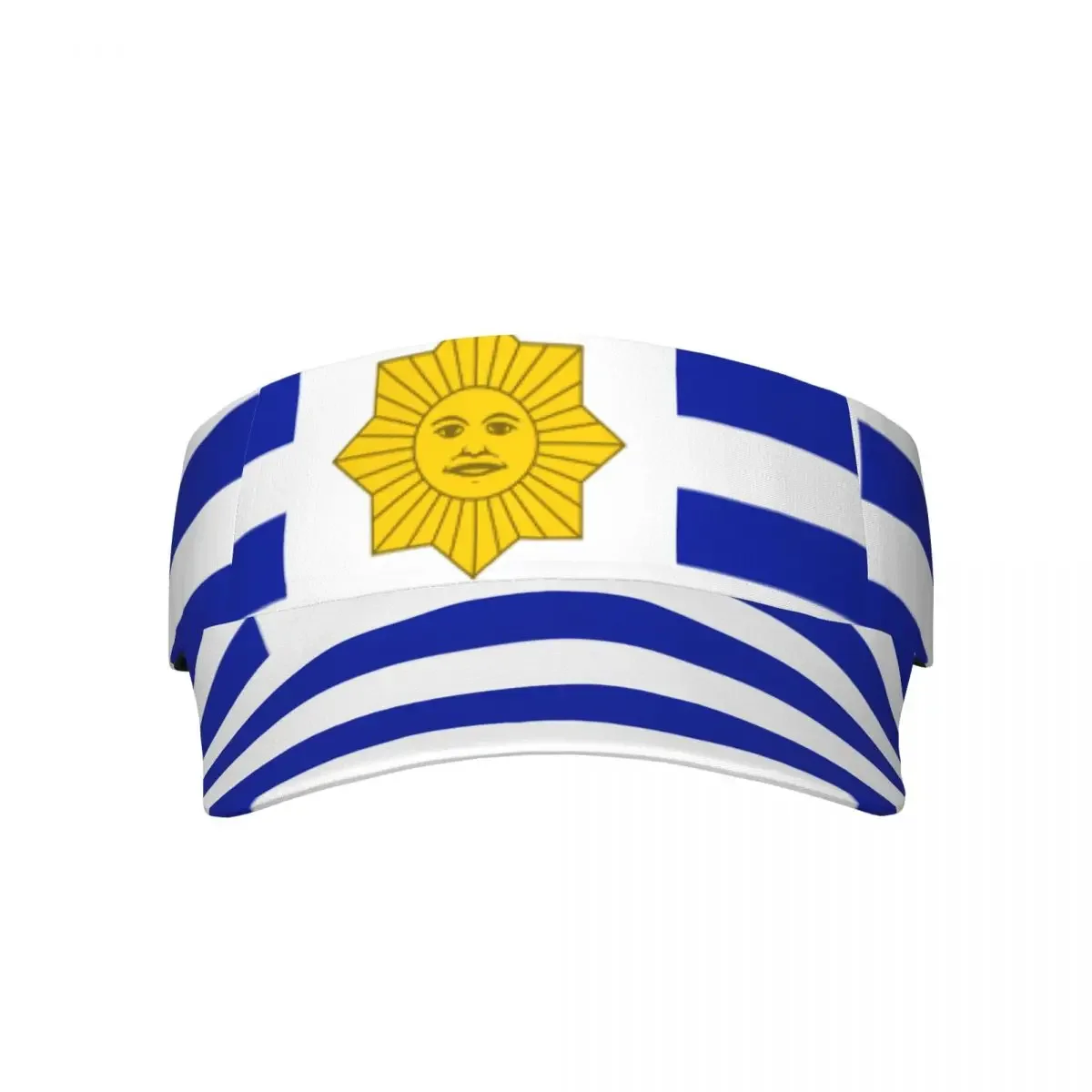 Summer Sun Hat Men Women Adjustable Visor Top Empty Flag Of Uruguay Sports Tennis  Running Sunscreen Cap