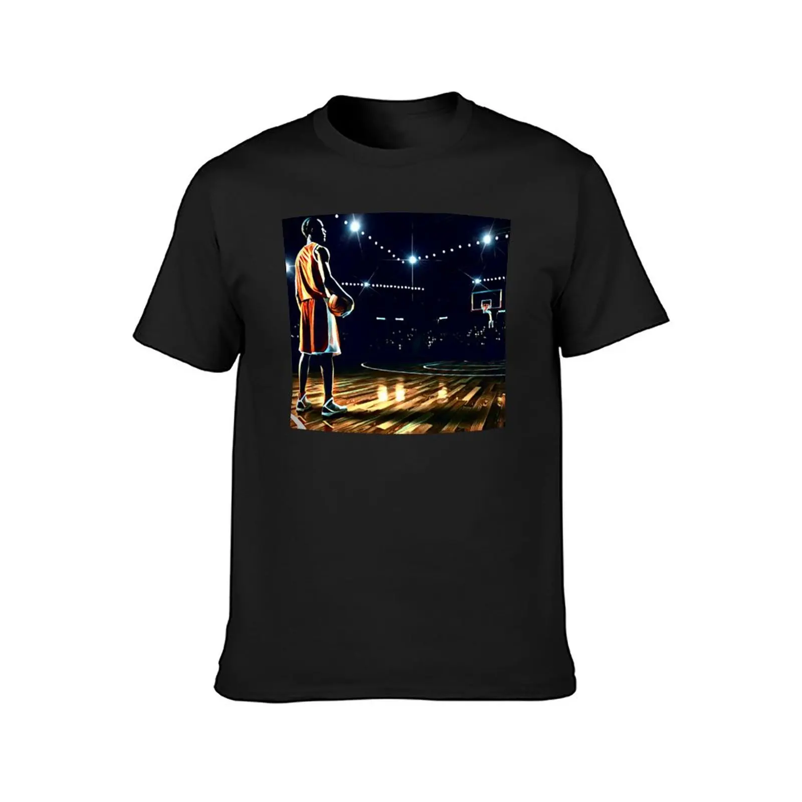 Open Court (Basketball Court) T-Shirt customizeds vintage tees t shirt for men