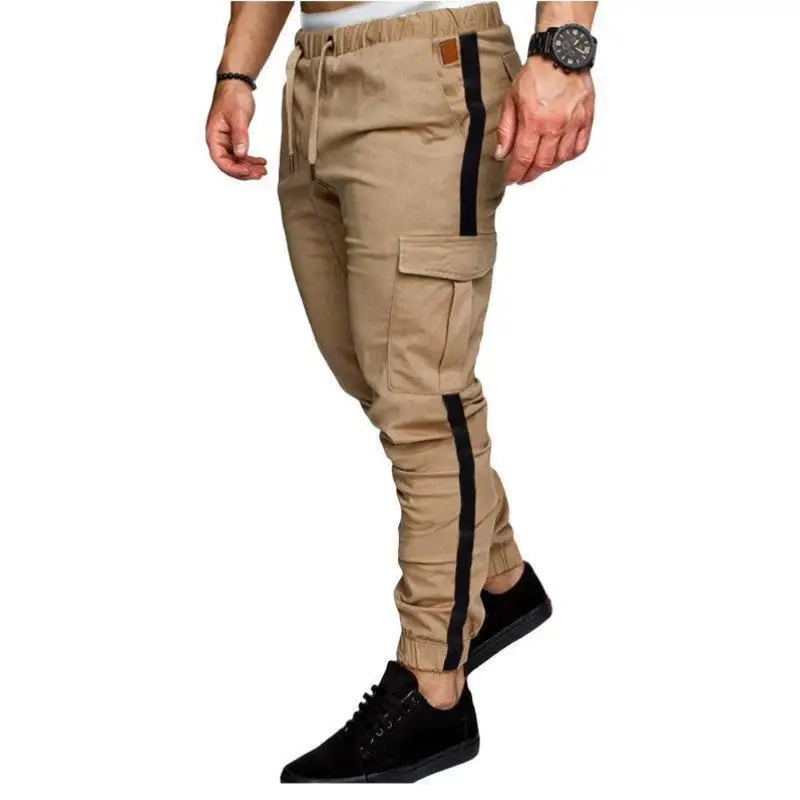 

Faionable Men's Casual Pants High Waist Straight Leg Men's Multi-ket Leisure Trousers ex Winter Seasonal Wear