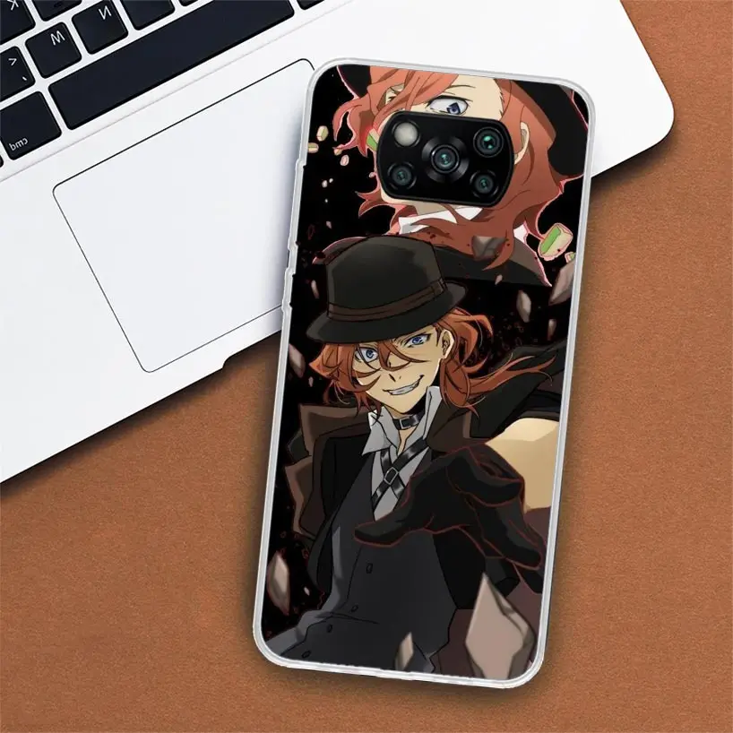 Bungo Stray Dogs Nakahara Chuuya Phone Case For Xiaomi Poco X6 X5 X4 X3 Nfc F6 F5 Pro F4 Gt F3 F2 F1 M5S M4 M3 5G Fundas Soft Sh