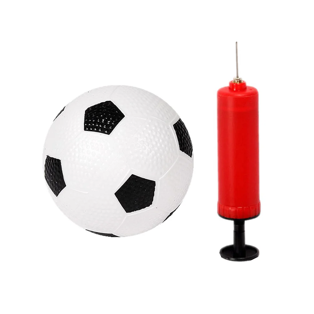 1 conjunto de treinamento de futebol inflável portátil brinquedo esportivo de futebol ao ar livre branco preto (2 peças portas de futebol, 1 peça de futebol, 1 peça em