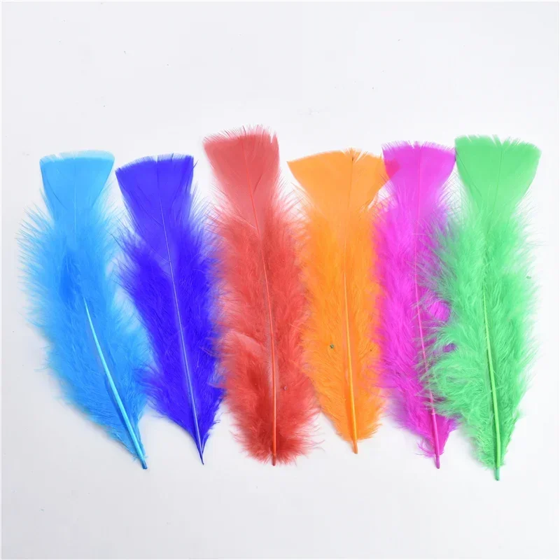 Truthahnfedern für Bastelarbeiten, 12–17 cm, 5–7 Zoll, für Traumfänger, zur Dekoration, zur Herstellung von Schmuck, für Handarbeiten, Nadelarbeiten, als dekoratives Zubehör. – Detail 6
