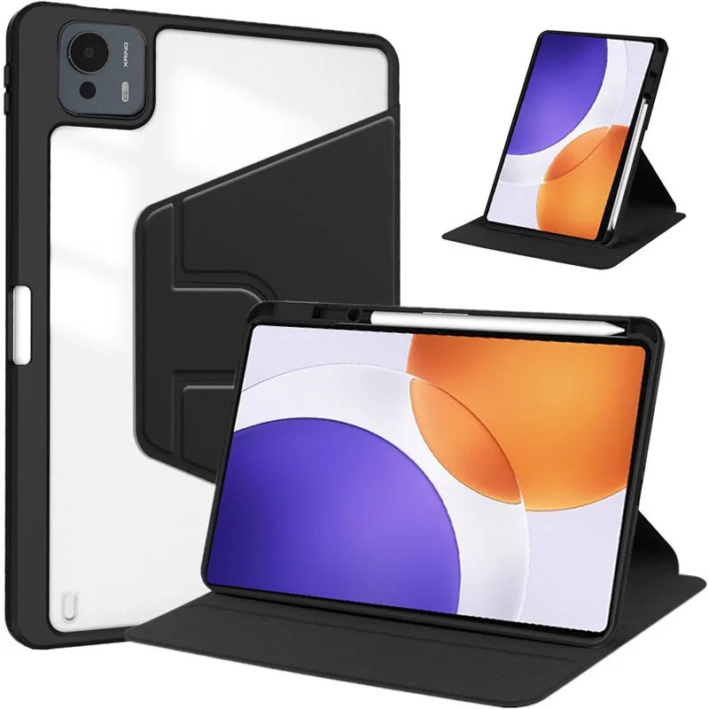 

Вращающийся чехол для Xiaomi Pad 7S Pro 12,5 дюймов 2025, кожаная подставка с держателем для карандашей, чехол для Xiaomi Pad 7s Pro 12,5 дюйма, планшет