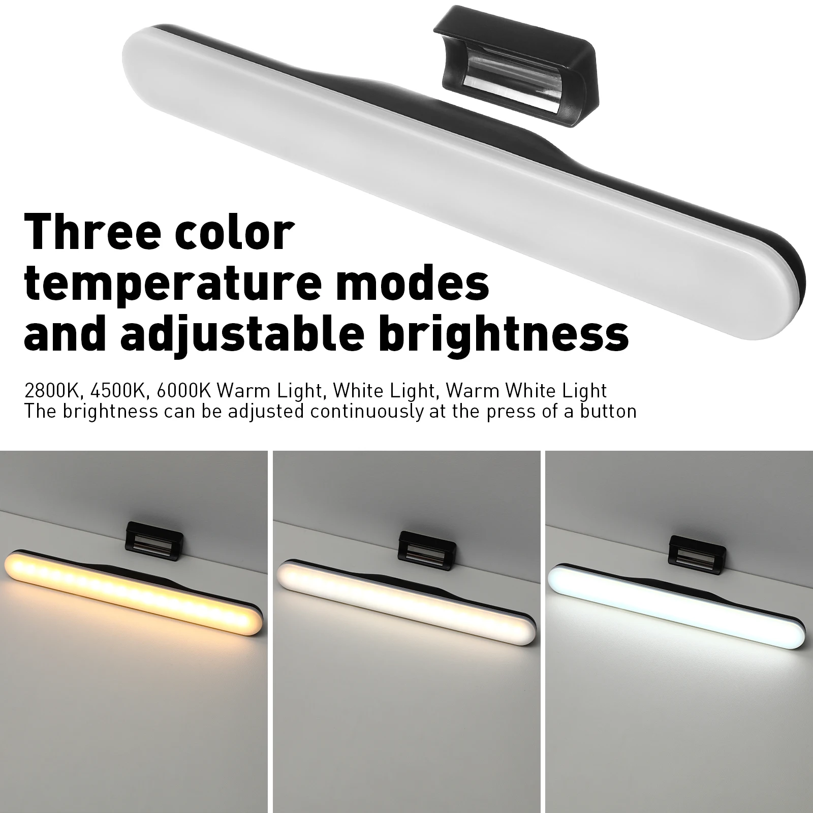 

36LED Dimmable Under Cabinet Lamp USB Charging Reading Light Adjustable Brightness Closet Lamp Bedroom Desk Kitchen Night LED