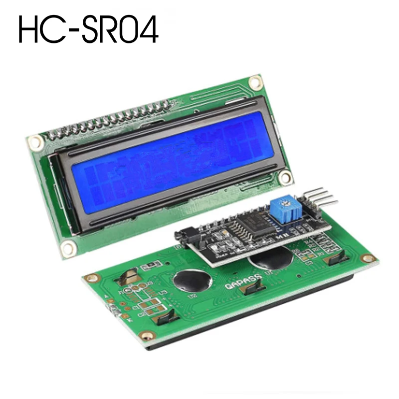 HC-SR04 Circuit Boards LCD1602 1602A Green Screen HD44780 Character LCD /W IIC/I2C Serial Interface Adapter Module For Arduino