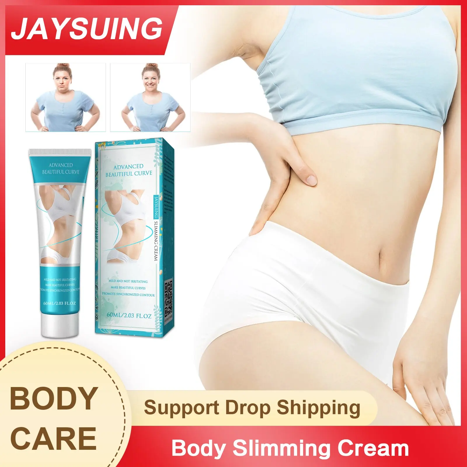 Body Shaped Cream Anti Cellulite Weight Loss Massage Abdominal Fat Burning Firming Waist Thin Leg Moisturizing Slimming Cream