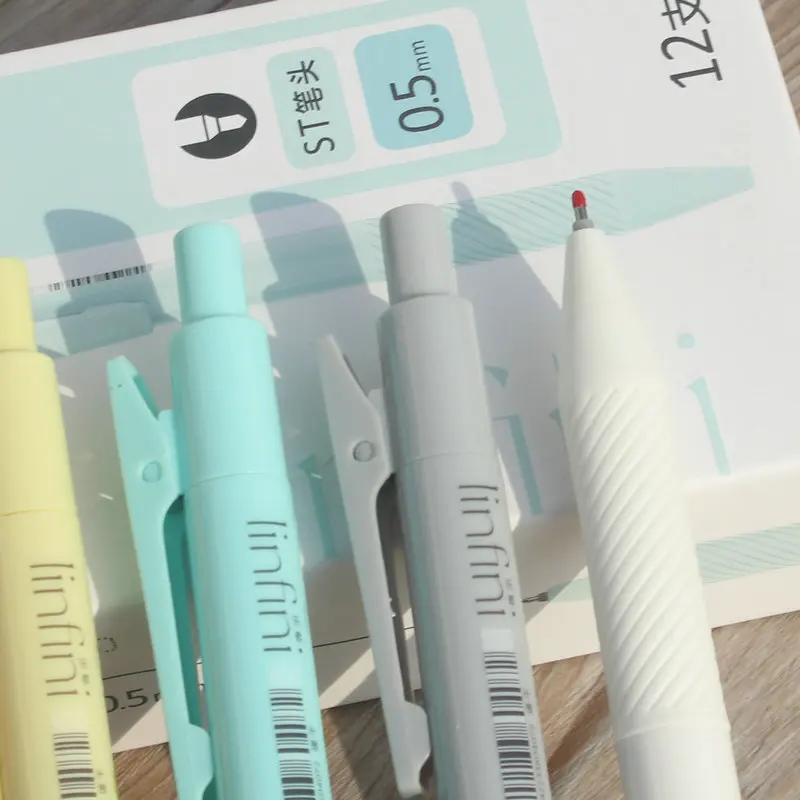 36pcs Cute Color Click Gel Pens for Writing Office Acessories School Supplies Wholesale Pen Set Stationery Supplies Quality Pen