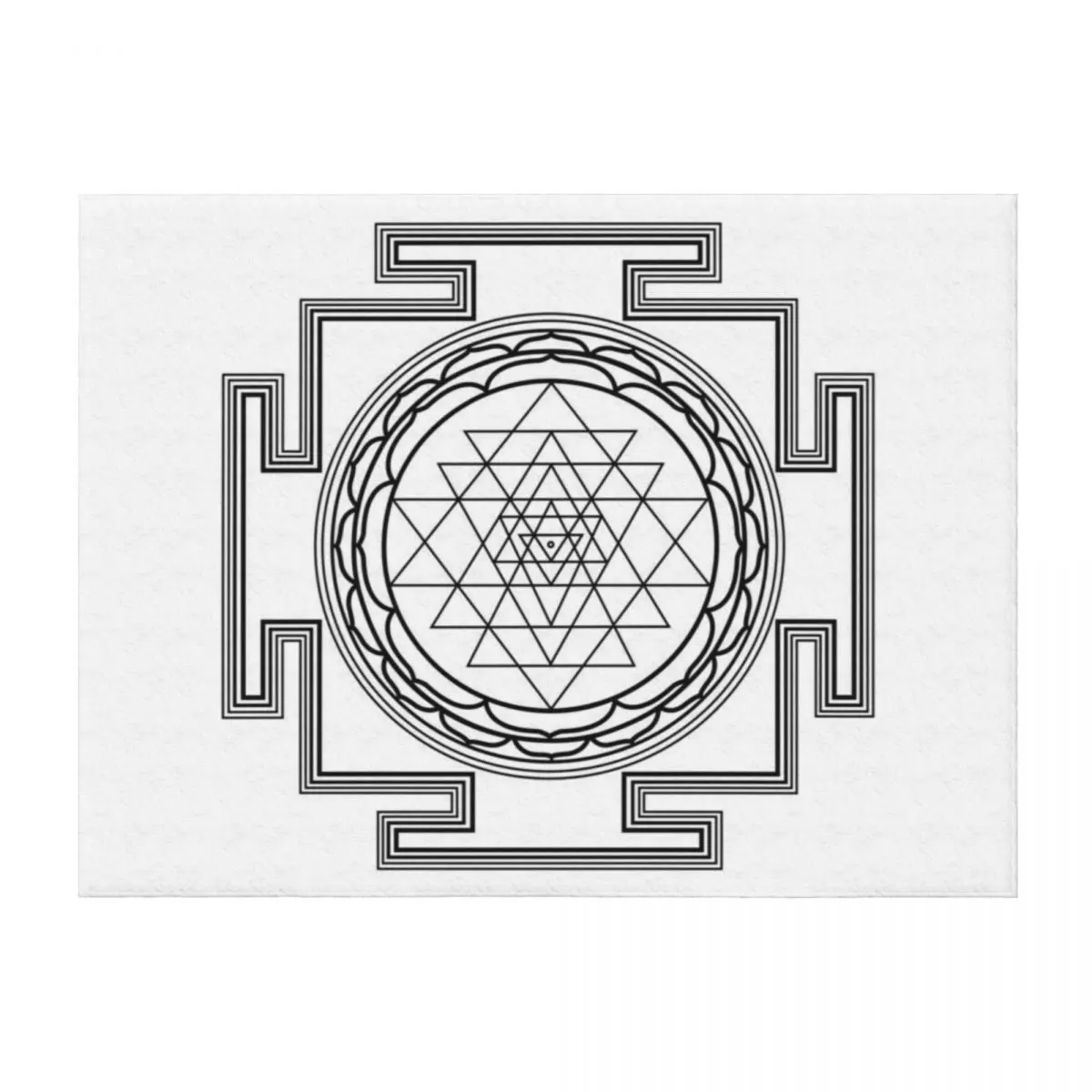 

Sri Yantra line Throw Blanket Soft Beds Decorative Sofa wednesday Sofas Blankets