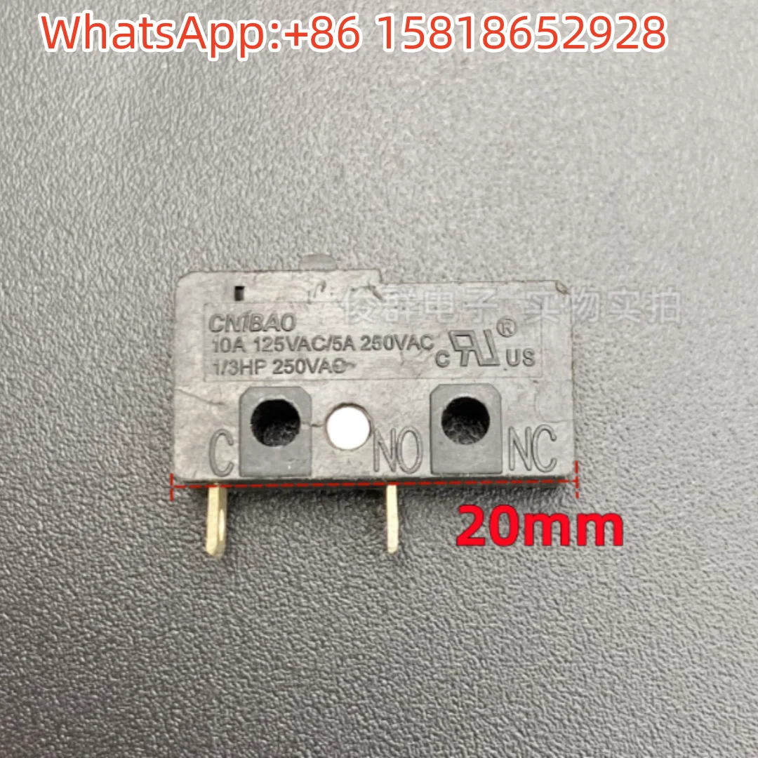5pcs CNIBAO MAC-1210 Micro Switch 2 Pins 10A High Current Travel Limit Detection Reset Touch Button