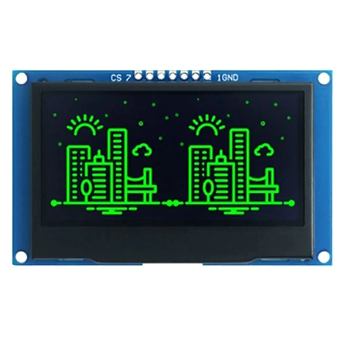 2.42-Inch OLED Display Module SSD1309 Driver - 128x64 Resolution, SPI Interface (7-Pin) COG Monochrome Screen