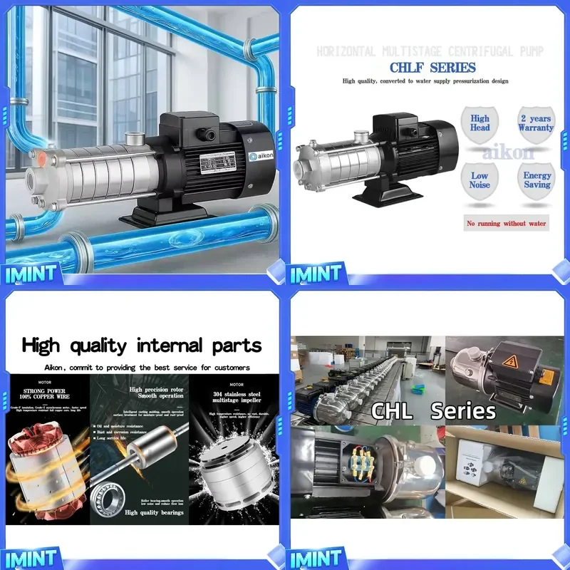 Automatic Home Centrifugal Pumping High Pressure Electric Stainless Horizontal Water Pump with Low Polypropylene