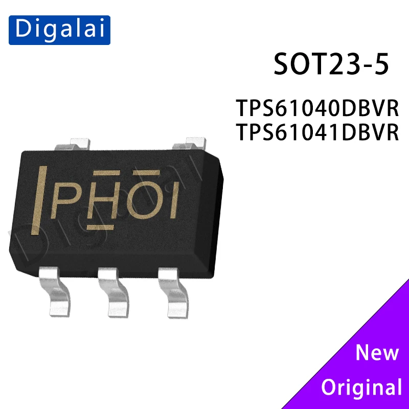 

10PCS TPS61040DBVR TPS61041DBVR 100% Original Boost Converter DC-DC Power Chip 0.9-5.5V Input 1MHz SOT23-5