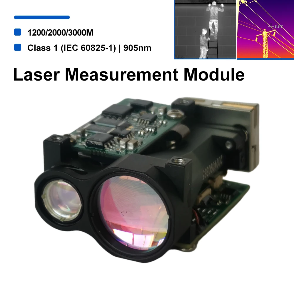 BT 3000m Class1/1M Laser Measurement Module 1535±5 Nm Range 1000~4200m Max Detect Range Building Vehicle Person For FPV