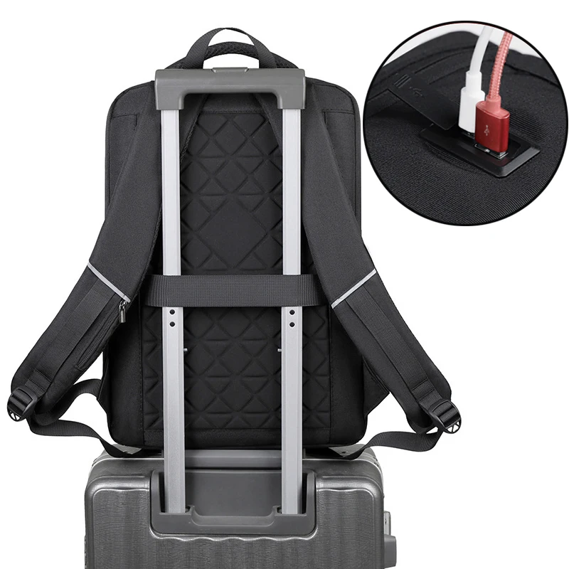 Borsa per laptop 15.6 16 Borsa da viaggio impermeabile multifunzionale da 17.3 pollici Huawei Lenovo Air Pro Xiaomi Zaino con funzione di ricarica