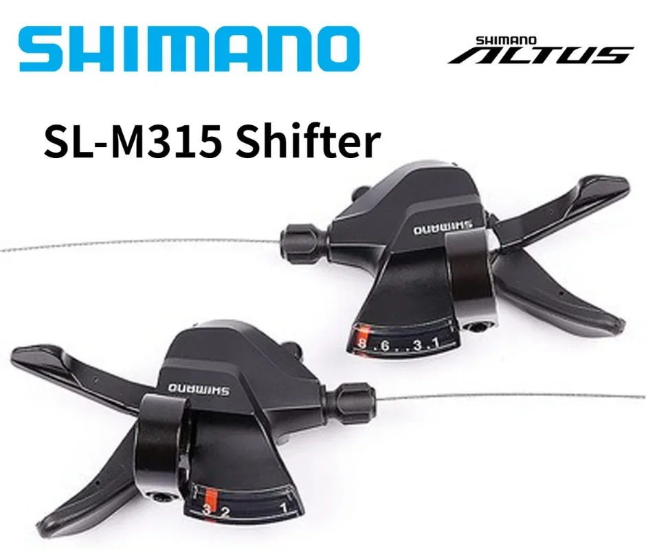 Shimano Altus SL-M315 Bike Shifter Lever Left 3S Right 7S 8S Shifter Trigger Rapid Fire Plus Shifter Cable M315