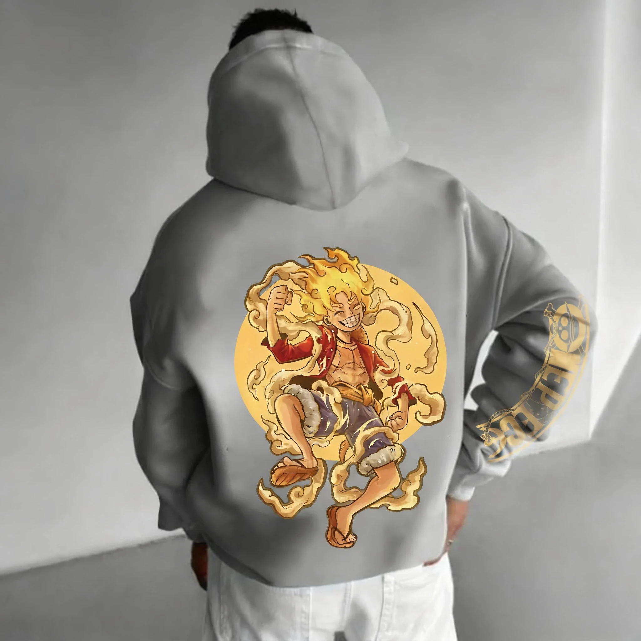 

ONE PIECE Anime Luffy Co Branded Hoodie 2025 Autumn/Winter New Men's and Women's Harajuku Large Loose Casual Parent Child Top