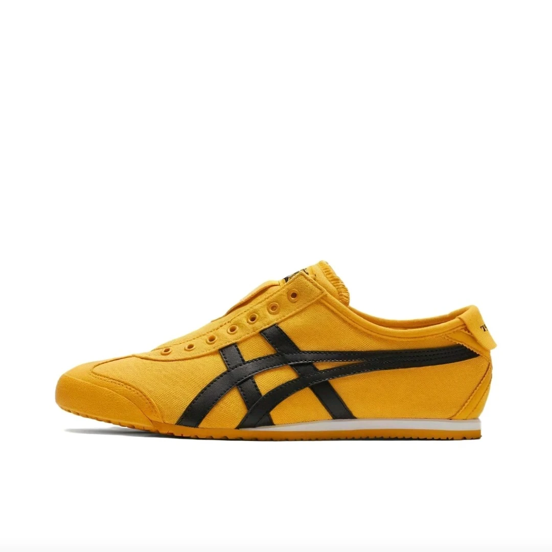 

Onitsuka Tiger MEXICO 66 Men's and Women's Skateboarding Shoes, Durable, Lifestyle, Trendy Sneakers, Yellow/Black