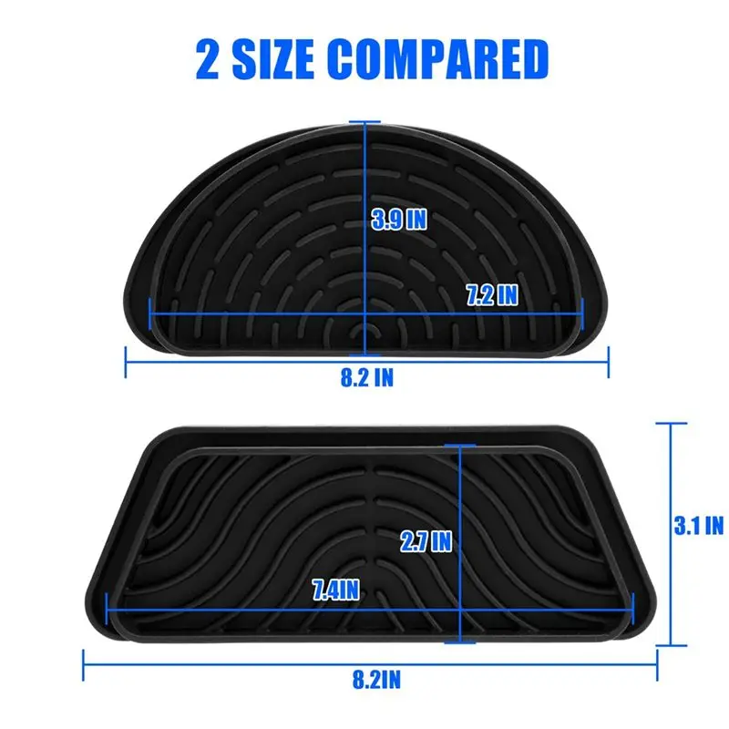 A75K 2PCS Refrigerator Drip Catcher, Refrigerator Drip Tray for Water Tray,Fridge Water Dispenser Drip Tray Trapezoid