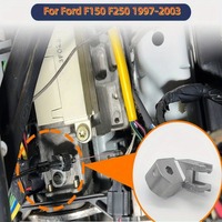 The shift indicator cable bracket METAL 83244 is compatible with the Ford E150 E250 E350 E450 F150 F250 F350 F450 F550 Excursion