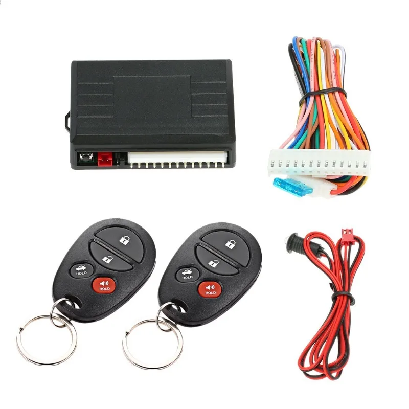 Car Central Lock Keyless Entry Remote Control Switch Lock with Trunk Opener Keyless Start System Anti-theft Universal Car