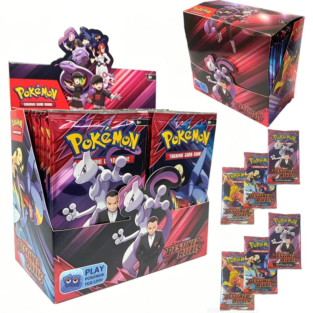 360Pcs Pokemon Destined Rivals Prismatic Evolutions Card Stellar Crown 151 Ultra Prism English Booster Battle Transaction Card
