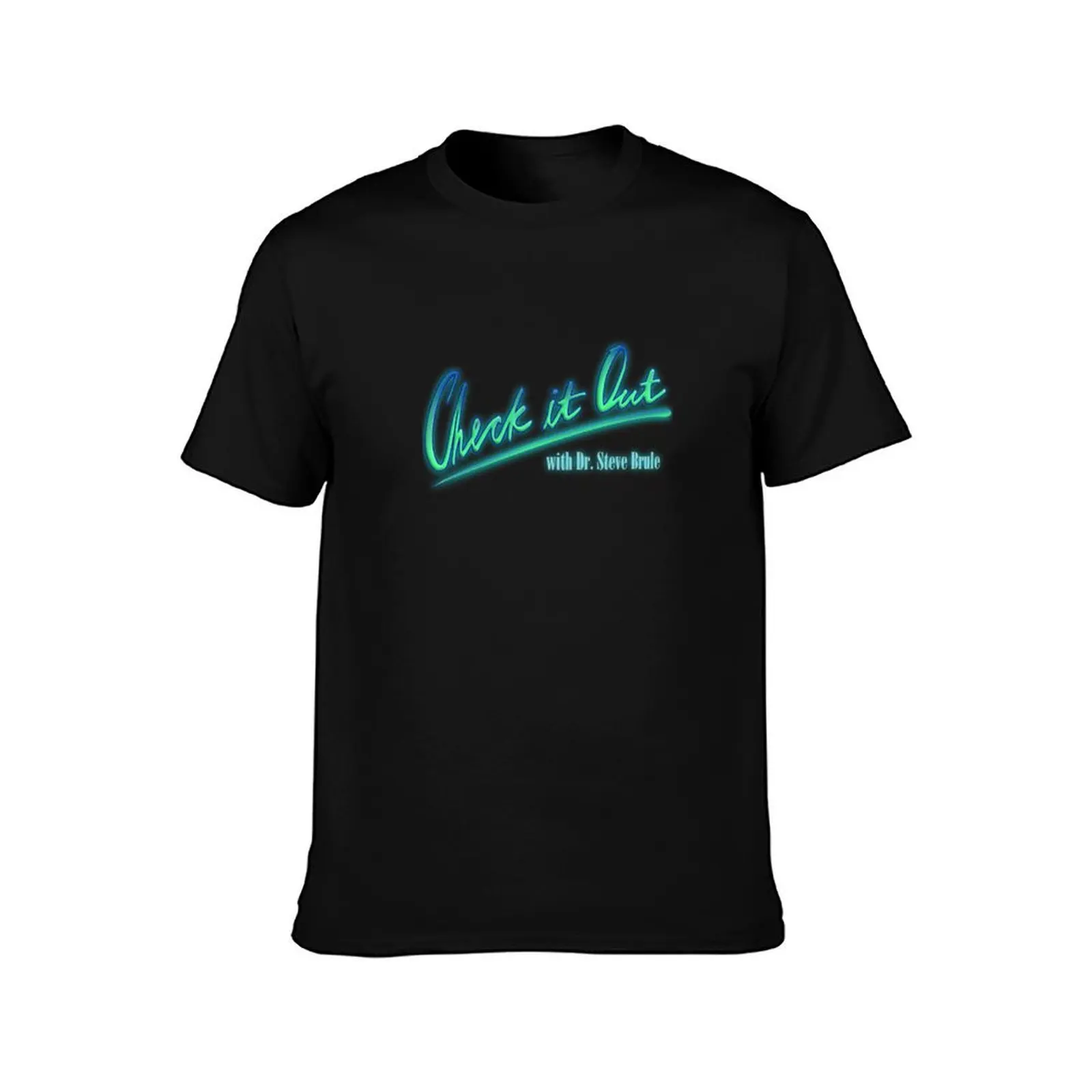 Check it out7 T-Shirt, Summer Casual Cotton Tee, Oversized Streetwear Tops, Vintage Graphic Print, Loose Fit Short Sleeve