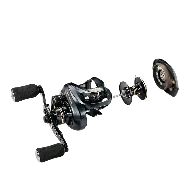 icebel-高耐久ベイトキャスティングリール、耐腐食性、ブラックバス-パイクルアーホイール、海水-いかだ-氷上釣りロングキャストパワーハウス