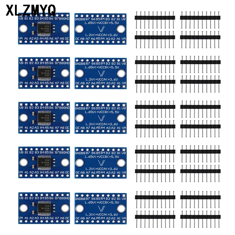 

10pcs 3.3V 5V TXS0108E 8 Channel Logic Level Converter TTL Bi-directional High Speed Full Duplex Level Converter For Arduino