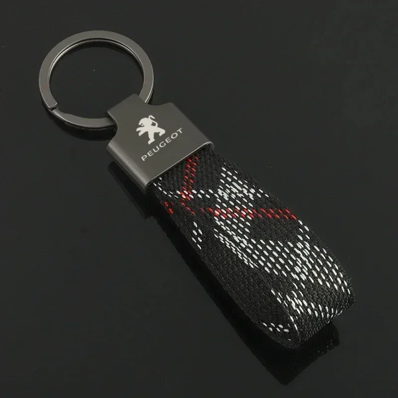 Car Styling Keychain Holder Key Ring Gift Accessories for Peugeot 108 207 208 301 306 307 308 407 408 508 2008 3008 4008 5008